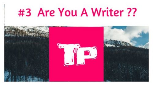 Are you a writer 