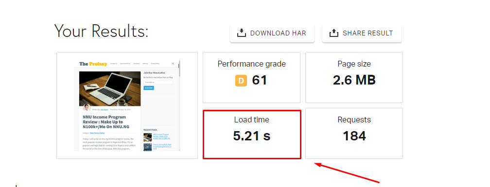 speed up site load time